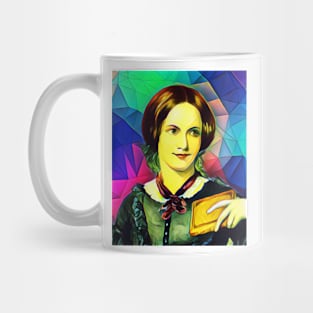 Charlotte Bronte Colourful Portrait | Charlotte Brontë Artwork 7 Mug